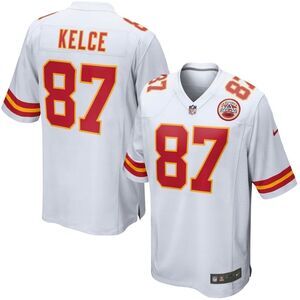 NWT NFL Travis Kelce Kansas City Chiefs Youth Game Jersey – White